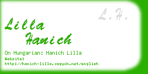 lilla hanich business card